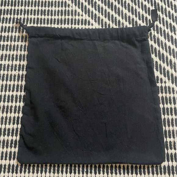Botkier Black Linen Travel Drawstring Dust Bag - Picture 2 of 5
